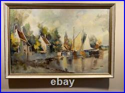 The Cove, Original Oil On Canvas, Ronald, Signed, Framed