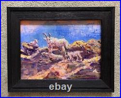 The Goat, 15x12, Original Oil Painting, Art, Artist, Frame