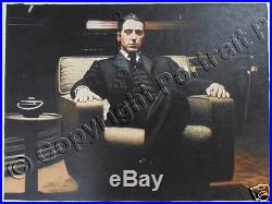 The Godfather Al Pacino Oil Painting Hand-Painted Art Canvas NOT a Print Poster