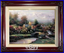 Thomas Kinkade #110/1240 Lamplight Village 18x24 G/P Limited Canvas