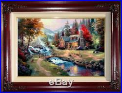 Thomas Kinkade Mountain Paradise 24x36 G/P Canvas limited edition