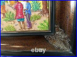 Tropical original oil Painting. Artist L. Y. Alaby 20 x 24 0n Canvas 1993