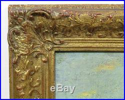 Unknown 19th C. Impressionist Painting, Newcomb Macklin Frame, Oil On Canvas