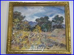 Unsigned Long Live Don Burgess Painting California Impressionist Landscape Mod