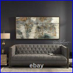 Urban Modern XXL 70 Behind The Falls Canvas Abstract Painting Framed Wall Art