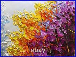 V-inspire Art 24x48 inch Modern Abstract Oil Painting on Canvas Wall Art 100%