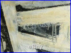 VINTAGE ABSTRACT EXPRESSIONIST OIL PAINTING NY Mid Century Modern Signed 1968 #2