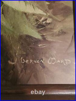 Vernon Ward Original Oil Painting 12X16 Framed Signed (Still Life Of Flowers)