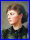 Victorian-1898-Portrait-Painting-Woman-in-Green-oil-on-canvas-Signed-Framed-01-ni