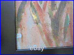 Vintage 1970's Painting Abstract Expressionism Non Objective Modernism Keefe