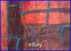 Vintage Abstract Constructivist Oil Painting