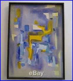 Vintage Abstract Expressionism Painting Non Objective Art Pop Expressionist MCM