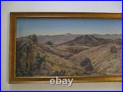 Vintage American Desert Landscape Painting Impressionism Nicholas Moreno