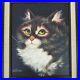 Vintage-Cutrona-Cat-Painting-Acrylic-or-Oil-On-Canvas-Framed-Original-Signed-EUC-01-hf