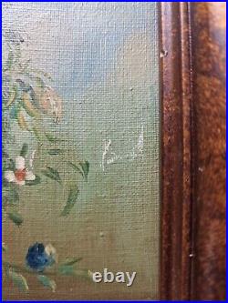 Vintage High End Oil Painting Floral Still Life Framed, Sighned Tere, 8x10