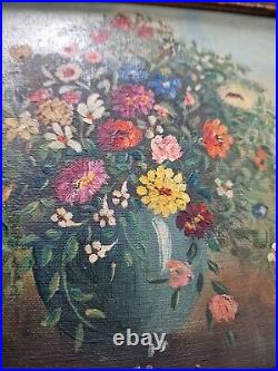 Vintage High End Oil Painting Floral Still Life Framed, Sighned Tere, 8x10