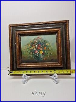 Vintage High End Oil Painting Floral Still Life Framed, Sighned Tere, 8x10