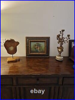 Vintage High End Oil Painting Floral Still Life Framed, Sighned Tere, 8x10