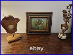 Vintage High End Oil Painting Floral Still Life Framed, Sighned Tere, 8x10