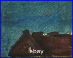 Vintage Oil Painting Expressionist Cityscape