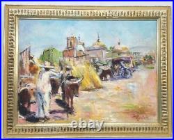 Vintage Oil on Canvas Painting Framed and Signed