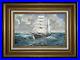Vintage-Original-Oil-Painting-Canvas-Ship-Sailing-Seas-Maritime-Nautical-Signed-01-cfv