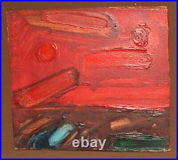 Vintage abstract oil painting composition