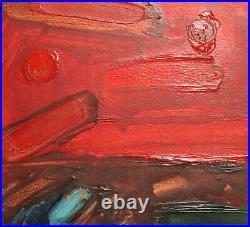 Vintage abstract oil painting composition