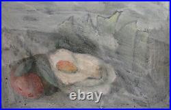 Vintage expressionist oil painting still life