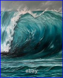 Wave oil painting on canvas