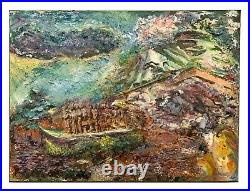 We The People, 24x18, Original Abstract Oil Painting, Gallery Canvas