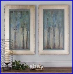 Whispering Wind Trees Oil Reproductions Hand Painted Canvas Wall Art Framed