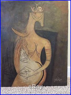 Wifredo Lam Original Oil on Canvas 1959 Museum Quality