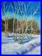 Winter-Landscape-Blue-Sky-Snow-Original-Oil-Painting-Canvas-Board-12x16-YSArt-01-ni